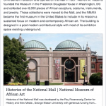 A screencap of a post on facebook displaying the National Museum of African Art photograph and text.
