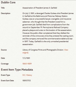 Admin view of a Past Event that includes Coverage field, Date, and Event Sort Date to accurately show chronological order.